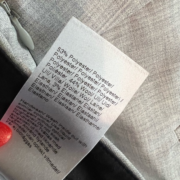 Filippa K Light Gray Pants Stretch Wool Blend Bootcut leg Sz M - Picture 8 of 8